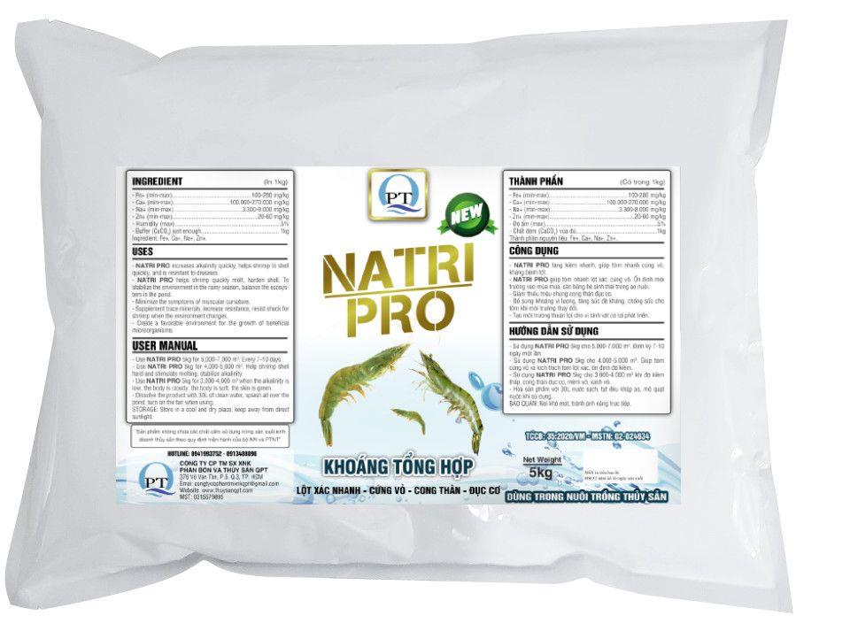 NATRI PRO: BỔ SUNG KHOÁNG VI LƯỢNG, TĂNG CƯỜNG SỨC ĐỀ KHÁNG, CHỐNG SỐC CHO TÔM KHI MÔI TRƯỜNG THAY ĐỔI