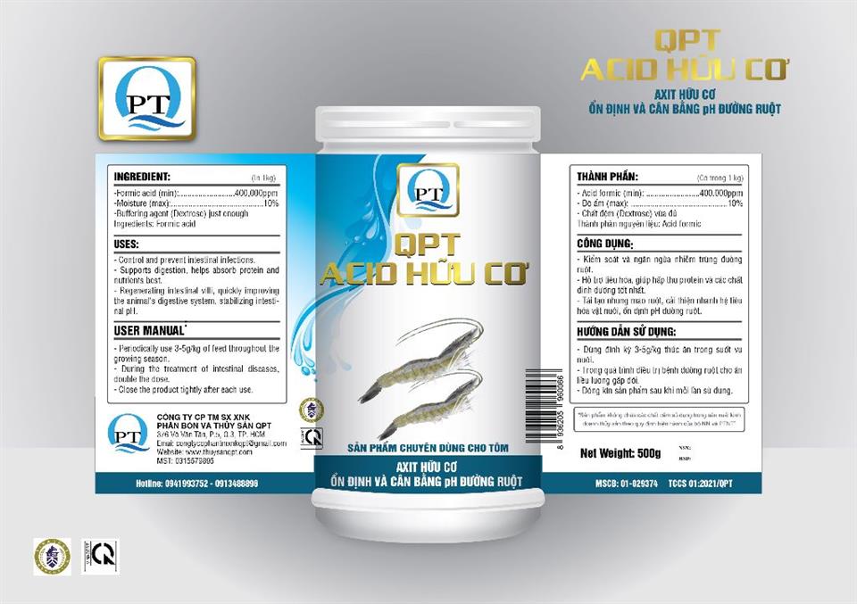 QPT-ACID HỮU CƠ: Ổn định và cân bằng Ph đường ruột, nông to đường ruột