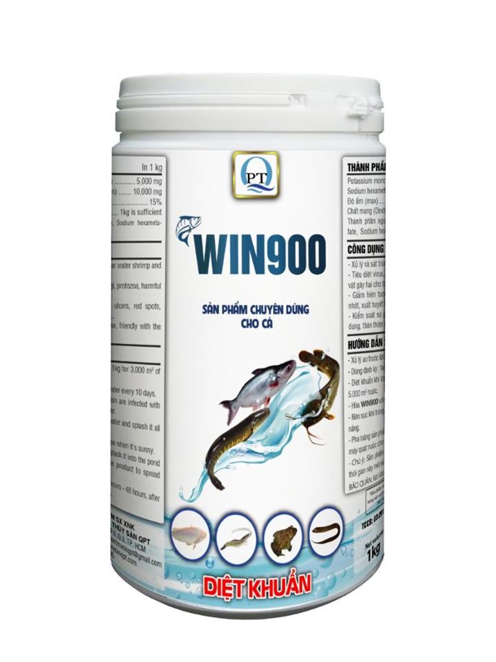 WIN 900: xử lý nấm - vi rút - vi khuẩn - lồi mắt - tuột nhớt - xuất huyết - đốm đỏ