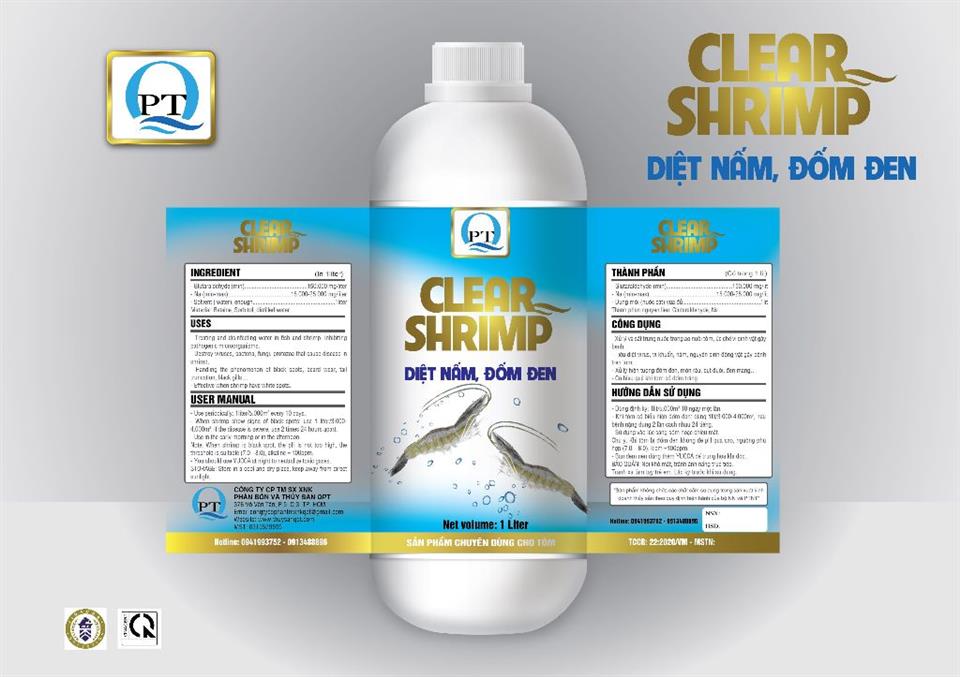 CLEAR SHRIMP: TRỊ NẤM - ĐỐM ĐEN - MÒN RÂU - CỤT ĐUÔI