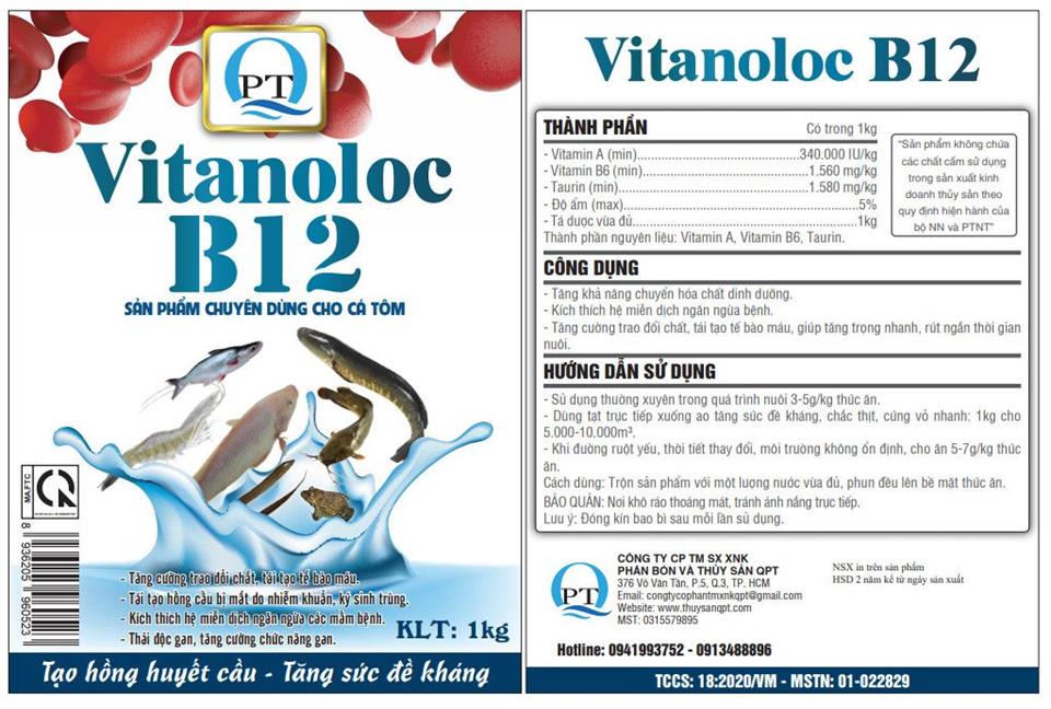 VITANOLOC B12: BỔ MÁU