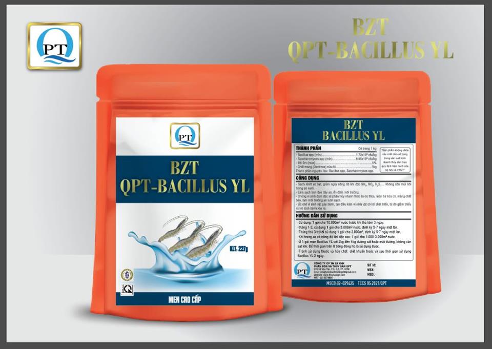 BZT QPT - BACILLUS YL:xử lý nhớt bạc và khí độc NH3, NO2, H2S...